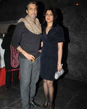 Atul Wasan with wife in atelier diva party 